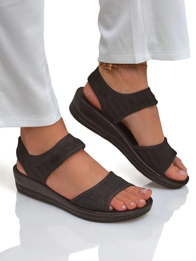 Royalfashion Sandales pour femmes à semelle épaisse Viva Flex