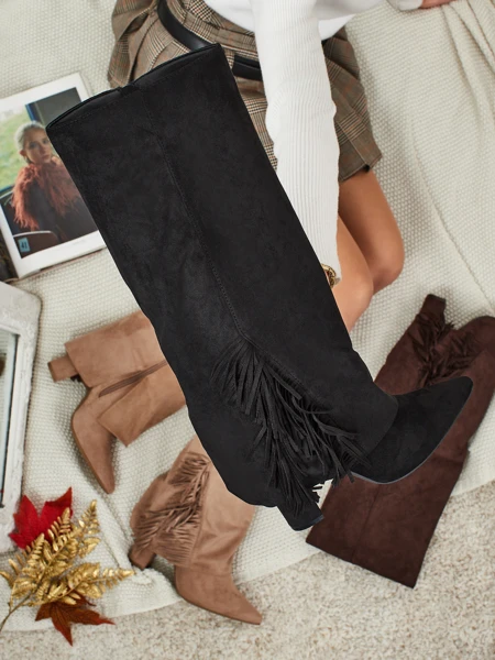 Bottes pour femmes en éco-daim avec tige Rimolea