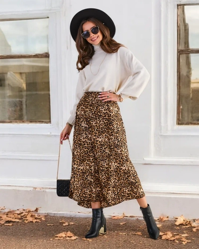 Jupe midi pour femme de Royalfashion avec motif