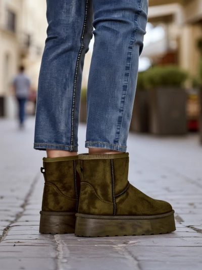 Royalfashion Chaussures courtes ressemblant à des bottes de neige pour femmes Eforte