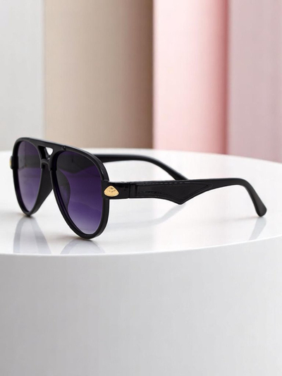 Royalfashion Lunettes de soleil avec branches décoratives Shadow Aviator