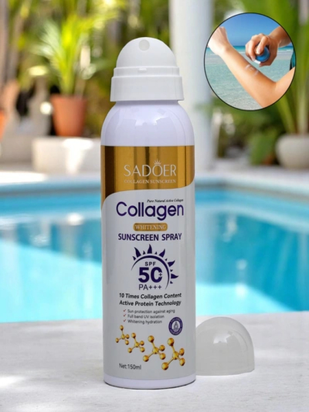 Spray solaire Sadoer SPF 50 au collagène