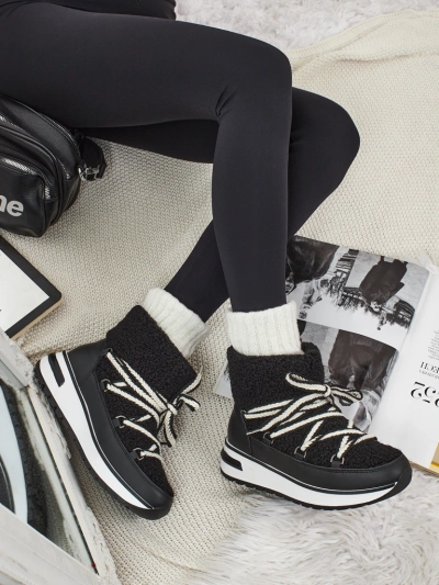 Bottes pour femmes style bottes de neige avec fourrure Verruna