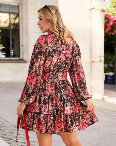 Robe mi-longue pour femmes de Royalfashion avec impression