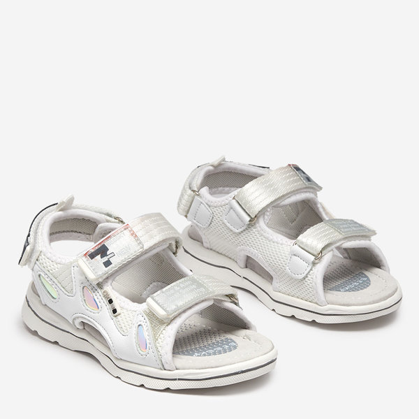 Sandales blanches pour enfants avec patchs Berigi - Footwear