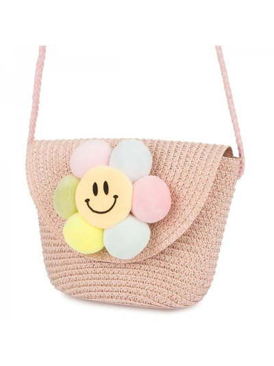 Royalfashion Petit sac en paille pour enfants Sac en paille Daisy