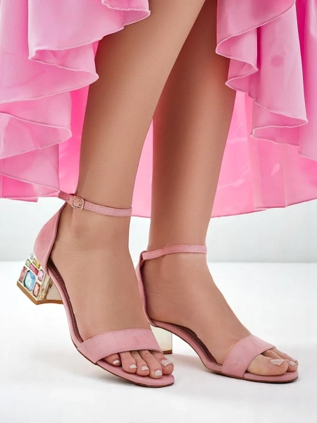 Sandales Royalfashion pour femmes avec talon décoratif Ballou