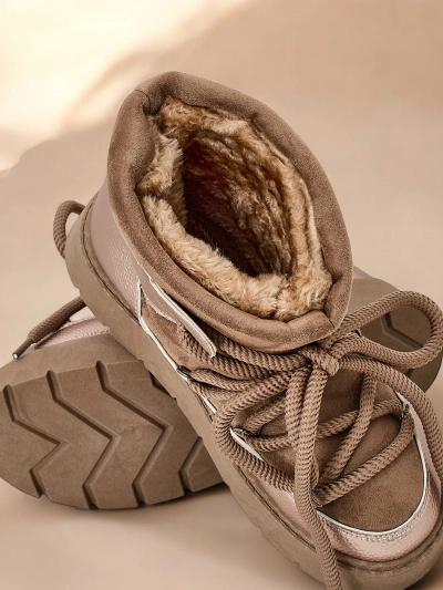 Bottes de neige à lacets pour femmes Royalfashion Iniuc