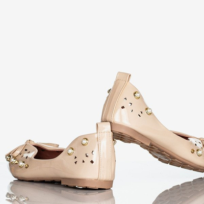 Ballerines femme beige avec décorations Lil - Chaussures 1