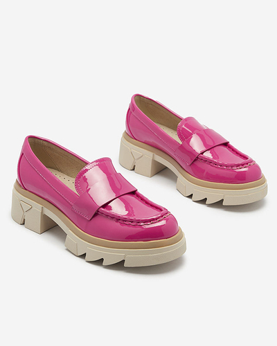 Royalfashion Mocassins fuchsia laqués pour femme Gelopa