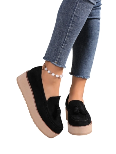 Mocassins pour femmes Royalfashion sur un talon compensé Ogalda