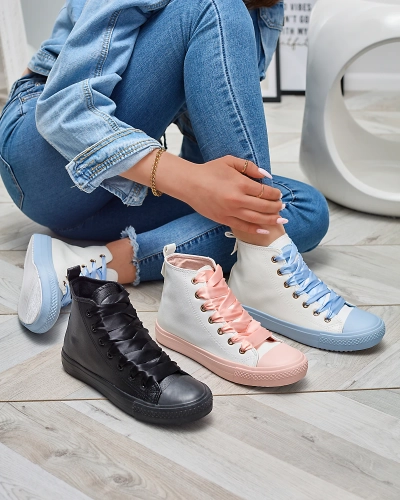 Black Baskets de sport pour femmes Macako- Footwear