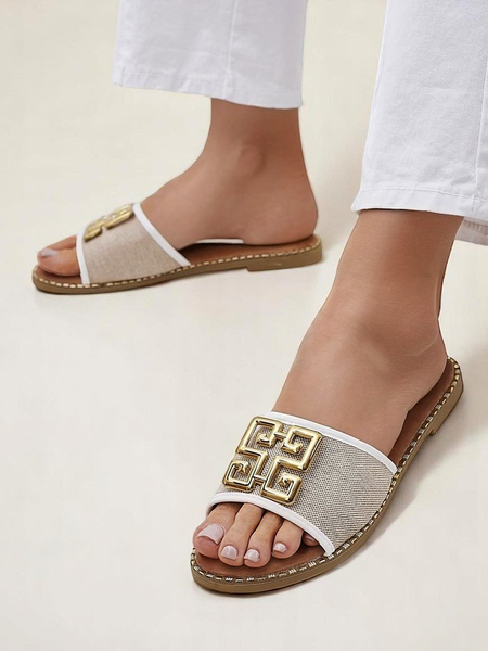 Royalfashion Chaussons pour femme à semelle plate Rorole