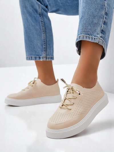 Royalfashion Chaussures de sport à lacets perforées pour femmes Vaned