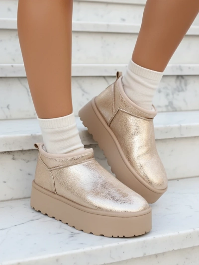 Royalfashion Bottes courtes pour femmes a'la bottes de neige Ozozi