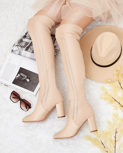 Royalfashion Bottines à enfiler pour femmes Nolera