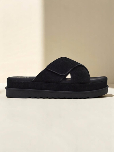 Royalfashion Sandales plates pour femmes Evre