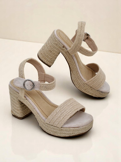 Sandales en corde de jute pour femme Royalfashion Alabamma