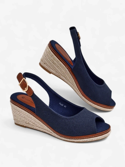 Sandales compensées pour femmes Royalfashion avec bout ouvert Tafenis