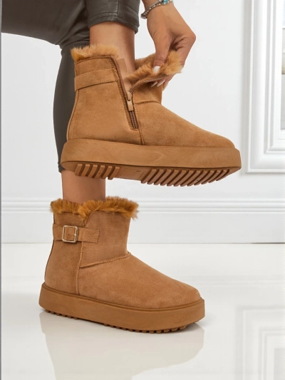 Royalfashion Bottes courtes de style bottes de neige pour femmes Aurelia Classico