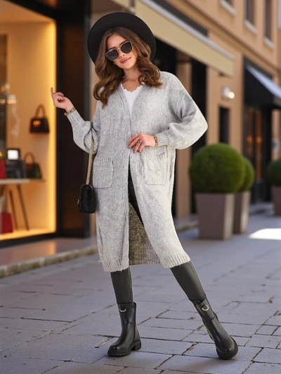 Royalfashion Poncho pour femmes tricoté