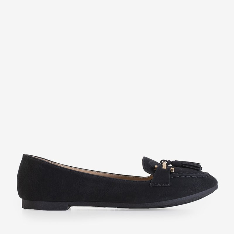 Mocassins à franges Cilive pour femmes noires - Chaussures