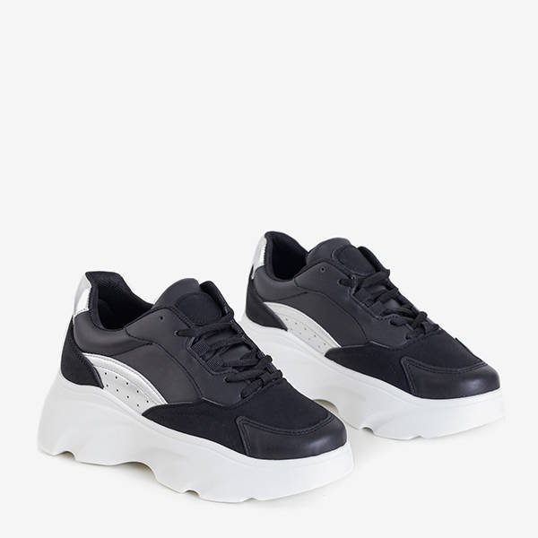 OUTLET Chaussures de sport pour femmes noires sur la plateforme Minervina - Footwear