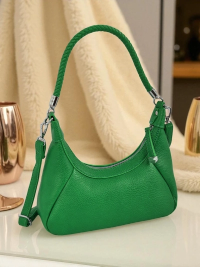 Royalfashion Petit sac à main pour femme en cuir écologique avec sangle décorative Lacquea