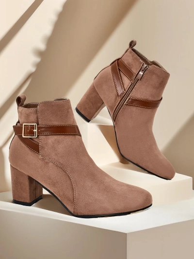 Les bottines à talons chunky pour femmes de Royalfashion Eloron