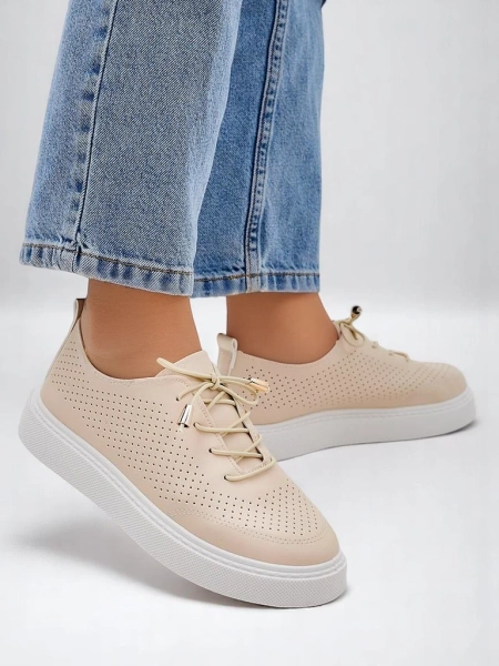 Royalfashion Chaussures de sport à lacets perforées pour femmes Vaned