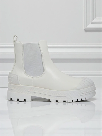 Bottines plateforme en cuir écologique Amber Veil