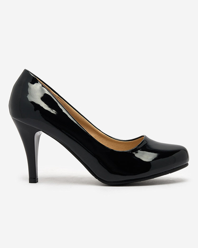 Royalfashion Escarpins à talons Degonop laqués noirs