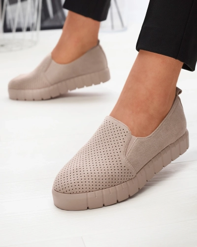 Baskets à enfiler ajourées en poudre pour femme Cegeti - Footwear