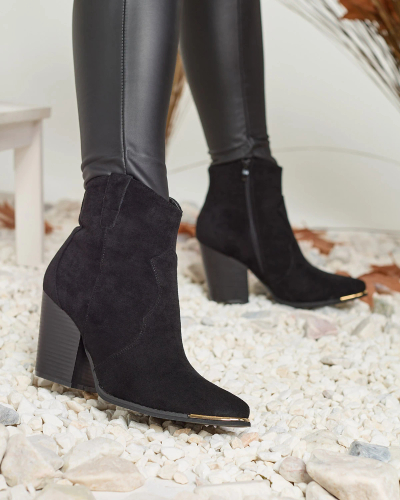 Royalfashion Bottes isolées Diva Charms pour femme en noir