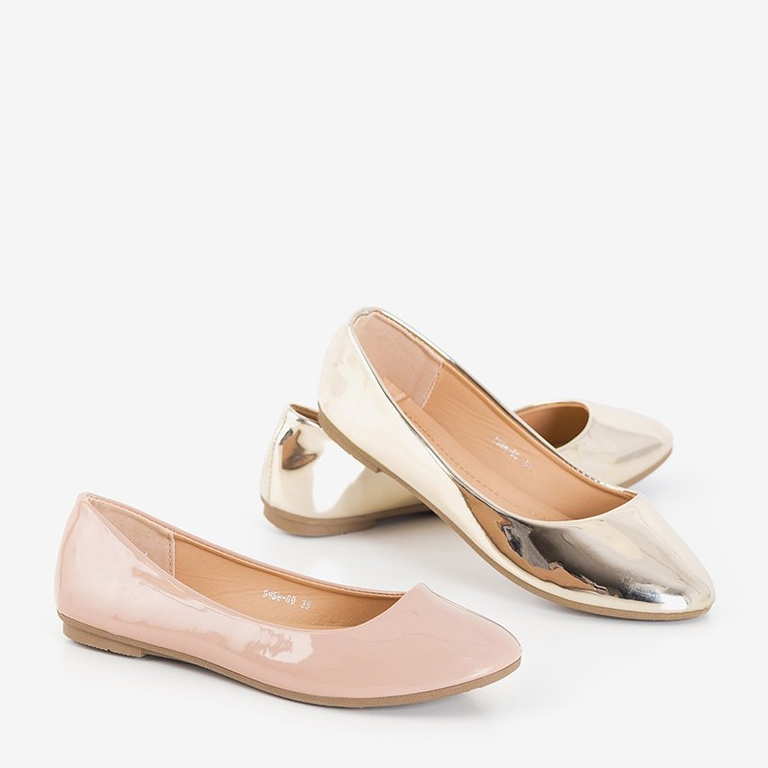 OUTLET Ballerines femme laquées or Fama - Footwear