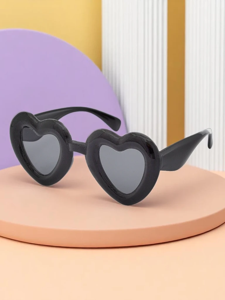Royalfashion Lunettes de soleil pour enfants en forme de cœur