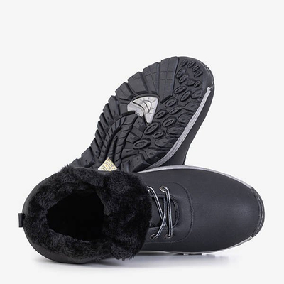 Chaussures de randonnée isolées noires pour hommes à semelle grise Radomirio - Footwear