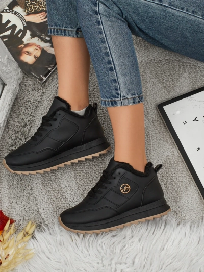 Royalfashion Baskets chauffantes pour femme avec fourrure Casot