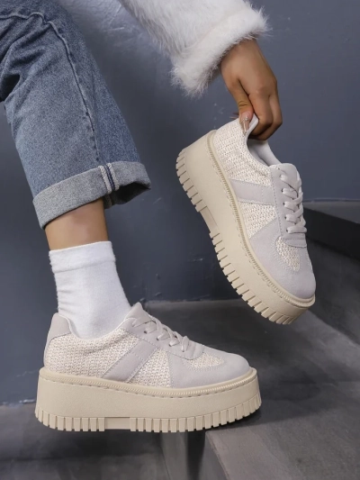 Royalfashion Sneakers à plateforme pour femmes Venusoe