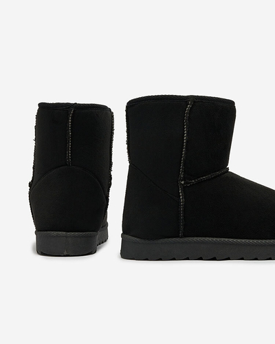 Royalfashion Bottes pour femmes a'la bottes de neige de couleur noire Aener