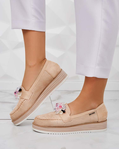 Royalfashion Mokassins avec pierres colorées Restea