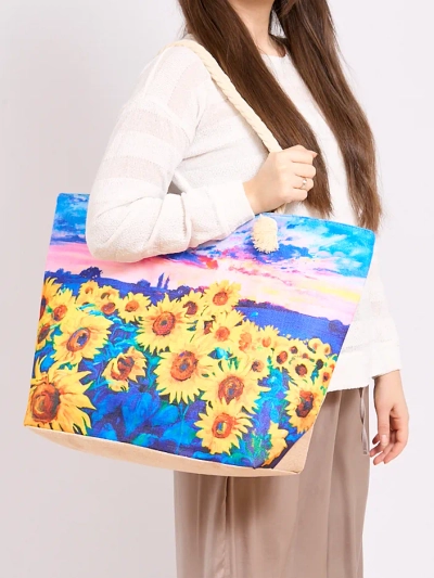 Royalfashion Grand sac en tissu avec impression
