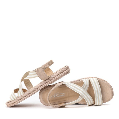 Sandales femme Eliamia beige - Chaussures