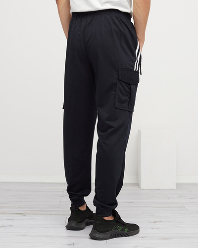 Pantalon de survêtement bleu marine homme - Vêtements