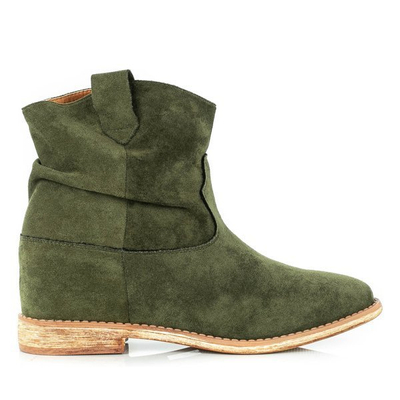 Bottes de cowboy vertes sur un coin couvert Astrit - Footwear