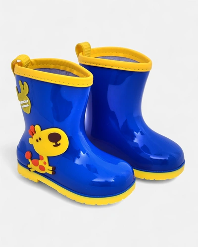 Bottes en caoutchouc Royalfashion pour enfants avec des patchs Good Time