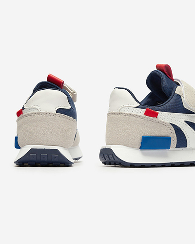 OUTLET Royalfashion Chaussures de sport pour enfants en bleu marine-gris Kaxo