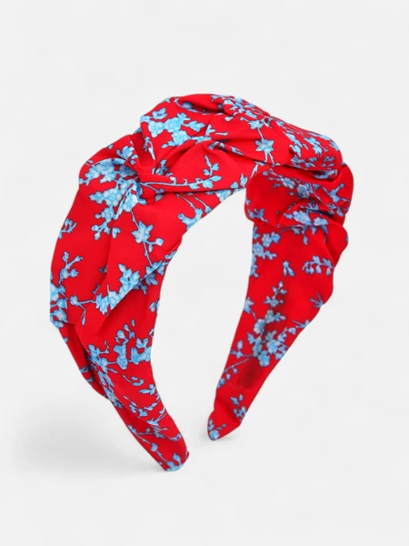 Royalfashion Bandeau à cheveux avec fronces et imprimé