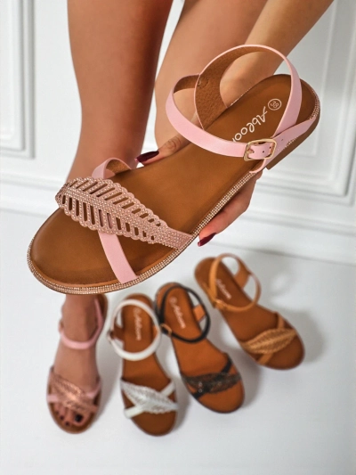 Royalfashion Sandales plates pour femmes Willow Grace