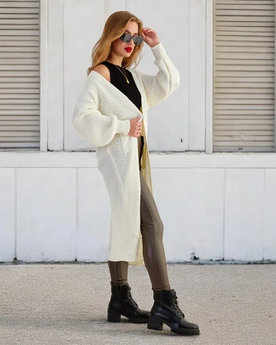 Royalfashion Pull couvre-lit tricoté pour femme